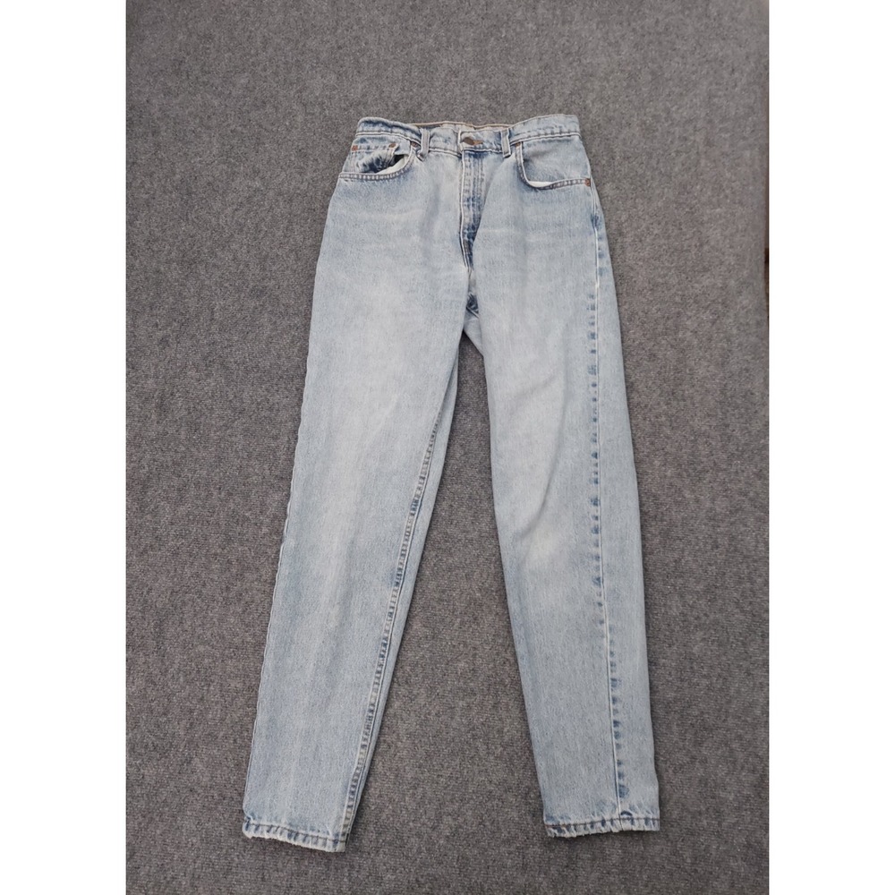 Vtg 90s Levis 550 Jeans Womens 11 Jr Light Wash Relaxed Tapered Leg Y2K USA Made